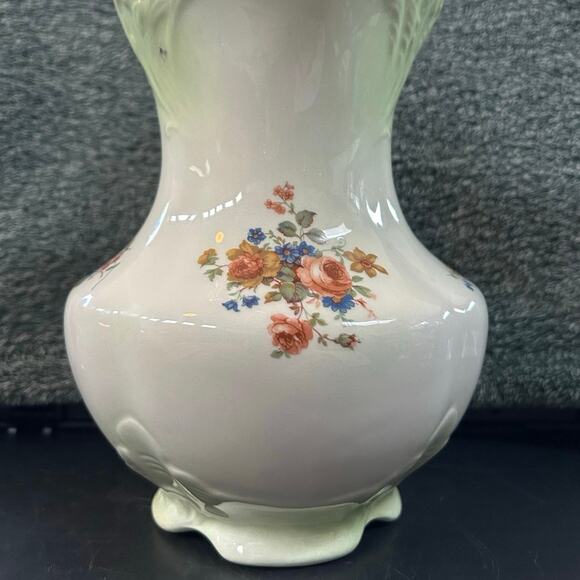 Crown Devon c1920 Pitcher Floral Porcelain England - Picture 12 of 16